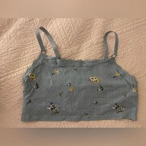 Aerie nwot blue floral bralette